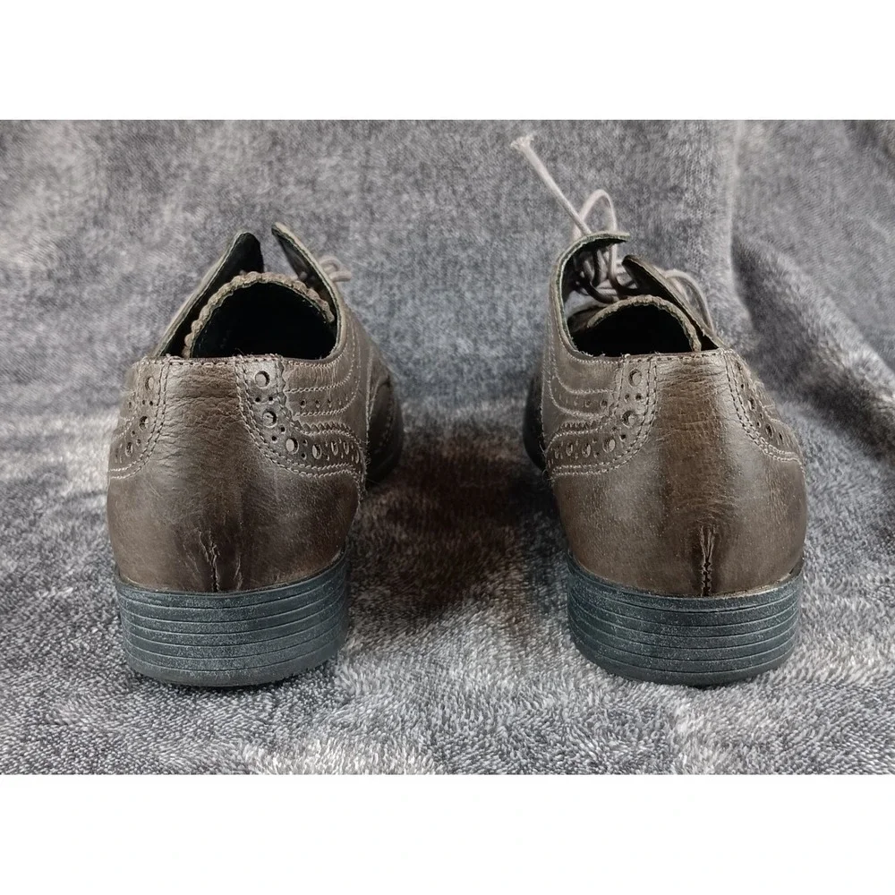 Steve Madden Neville Wingtip Brogue‎ Oxfords Dress Shoes Men 7 Grey Leather